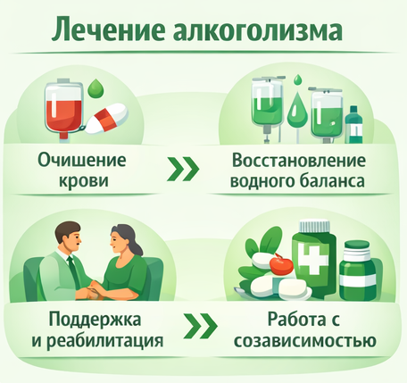 лечение алкоголизма в Горнозаводске этапы